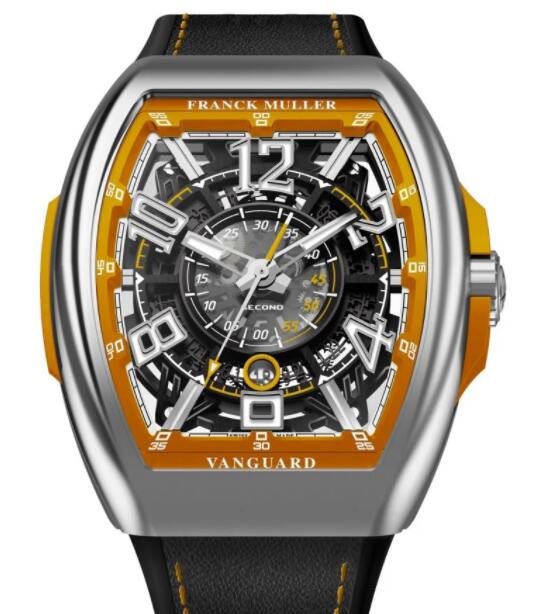 Franck Muller Vanguard Racing Skeleton V 45 SC DT SQT RCG (OR) AC Replica Watch